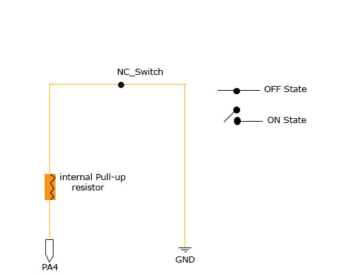 Connecting a Normal-Close switch to a microcontroller
